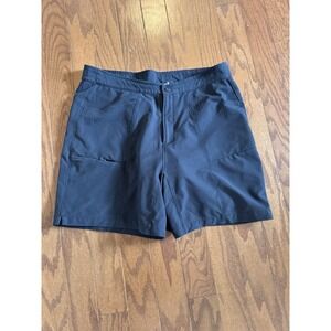 LL Bean Women's Sz M Black Lined Padded Compression Cycling Shorts‎ Stretch